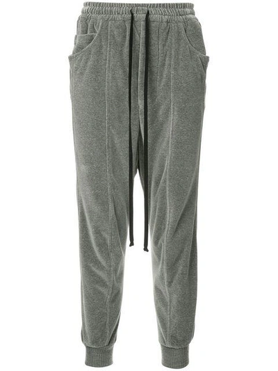 Song For The Mute Drawstring Track Pants In Grey
