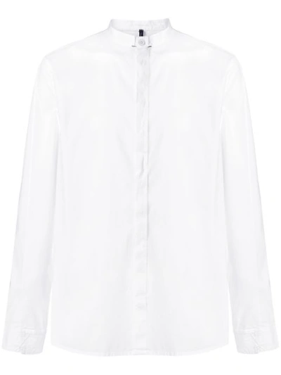 Transit Banded Collar Shirt In White