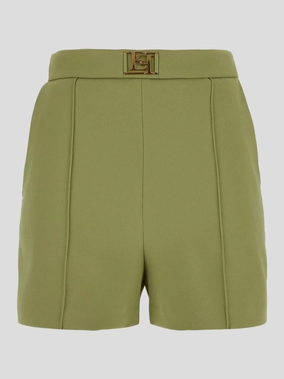 Elisabetta Franchi Shorts In Green