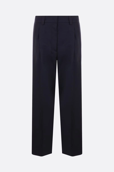 Miu Miu Straight Leg Trouser In Batavia In Blue