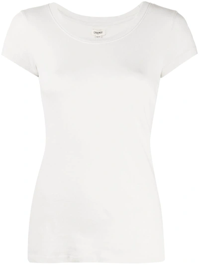 L Agence Ressi Short Sleeved T-shirt In White