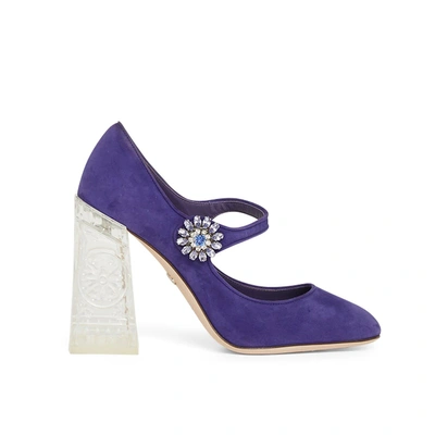 Dolce & Gabbana Mary Jane Pumps In Purple