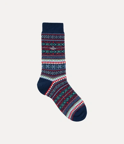 Vivienne Westwood Menso Socks In Navy