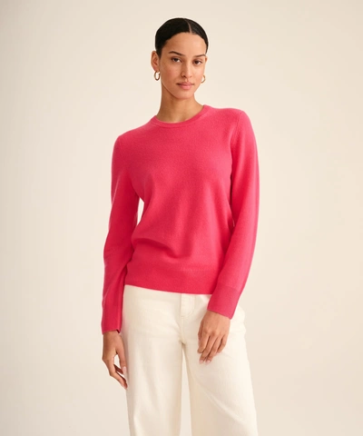 Naadam Limited Edition Embroidery - Women's Original Cashmere Sweater In Pop Pink