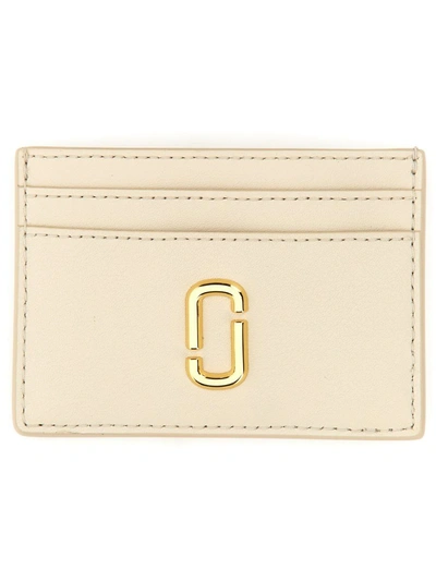 Marc Jacobs Card Holder "the J Marc" In Ivory