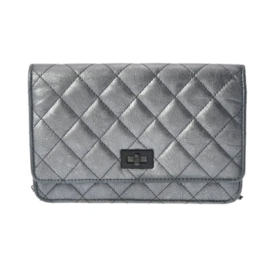 Pre-owned Chanel 2.55 Metallic Leather Wallet  ()