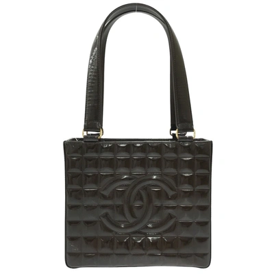Pre-owned Chanel Chocolate Bar Brown Leather Shoulder Bag ()
