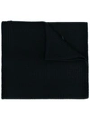 Versace Vintage Logo Knitted Scarf In Black