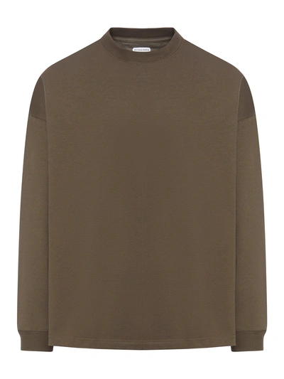 Bottega Veneta Jersey Oversized Long Sleeve T-shirt In Green