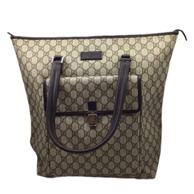 Gucci Gg Canvas Brown Canvas Tote Bag ()