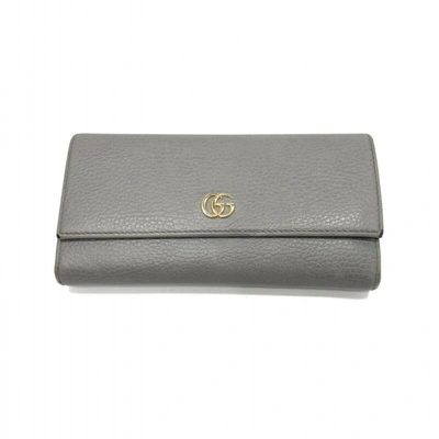 Gucci Grey Leather Wallet  ()