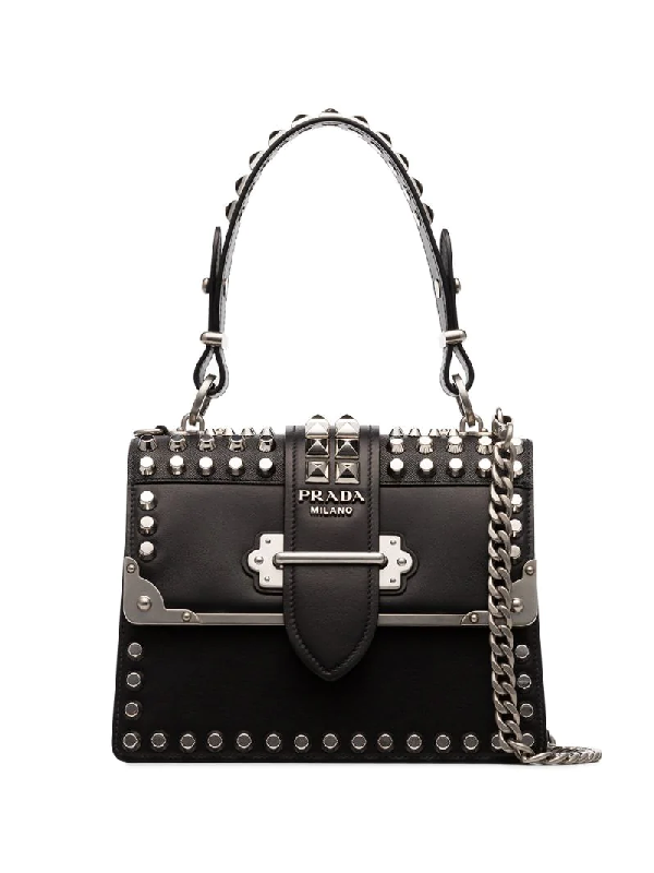 prada cahier studded bag