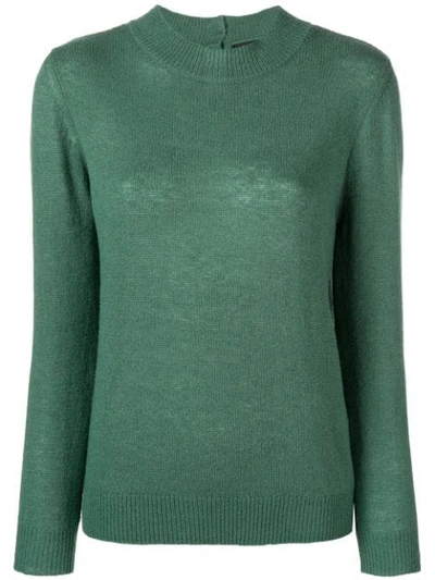 Apc A.p.c. Buttoned Knitted Top - Green