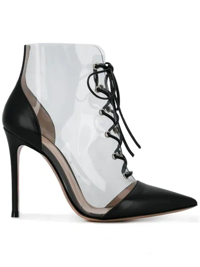Gianvito Rossi Plastic Embellished Boots In Black
