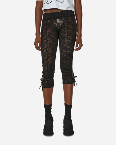 Nii Hai 3/4 Lace Trousers In Black
