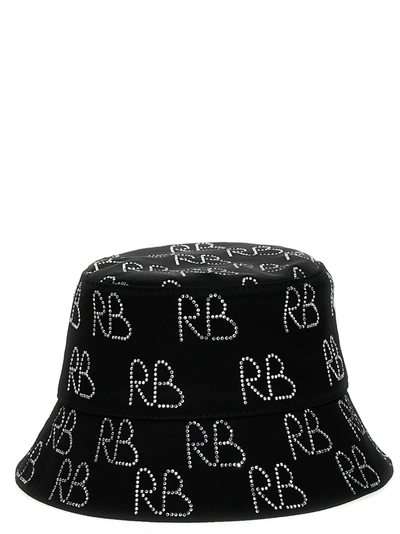 Ruslan Baginskiy Sequin Logo Bucket Hat Hats Black
