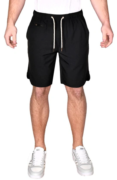 Vintage 1946 Performance Windjammer Drawstring Shorts In Black