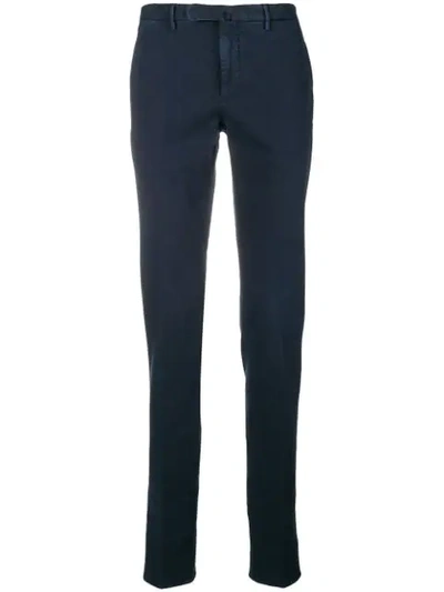 Incotex Slim-fit Chino Trousers In Blue