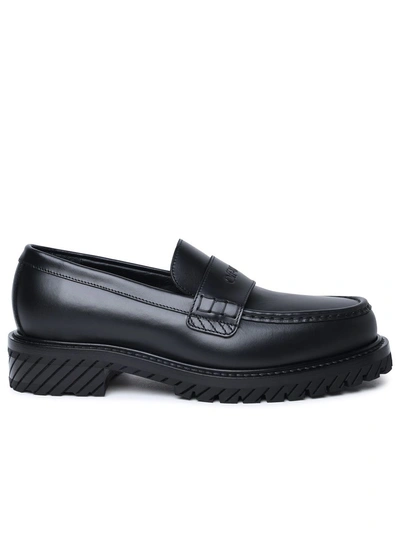 Off-white Military Moccasin In Black