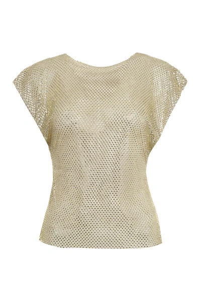 Philosophy Di Lorenzo Serafini Net Top With Jewel Applications In Gold