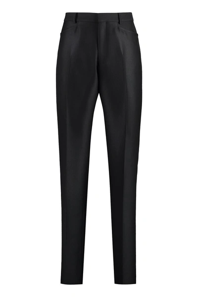 Tom Ford Wool Trousers In Black