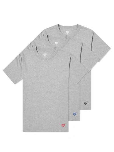 Human Made 3-pack T-shirt Set With Logo In Grey