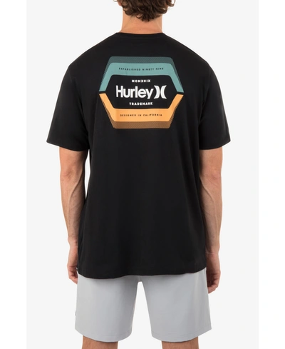 Hurley Men's Everyday Split Short Sleeve T-shirt In Black Heather