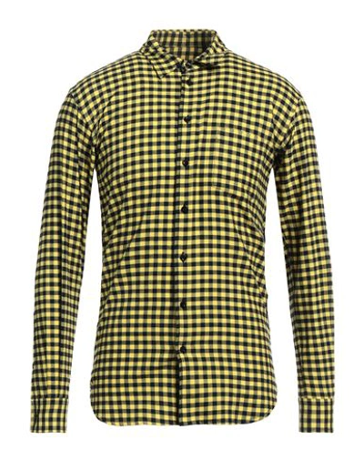 Moschino Man Shirt Yellow Size 15 Cotton, Polyester