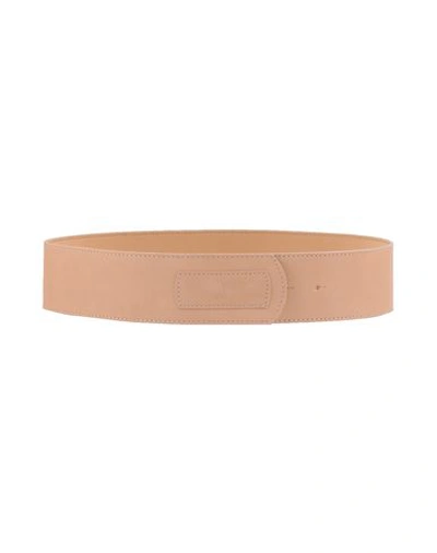 Les Bourdelles Des Garçons Woman Belt Blush Size 4 Soft Leather In Pink