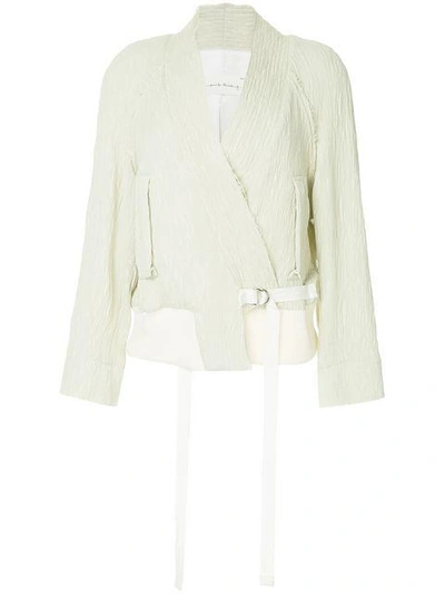 Song For The Mute Loose Asymmetric Jacket - Neutrals In Nude & Neutrals