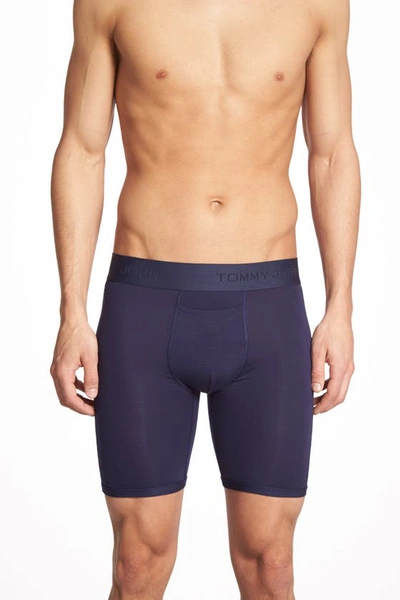 Tommy John Second Skin 8-inch Boxer Briefs In Navy