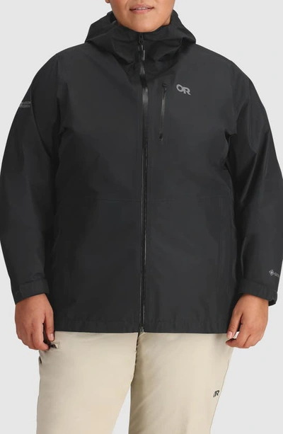 Outdoor Research Aspire Ii Gore-tex® Waterproof Jacket In Black