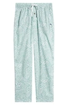 Tommy Bahama Cotton Pajama Pants In Mint Print