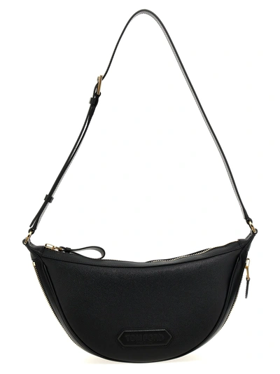 Tom Ford Crescent Crossbody Bags Black