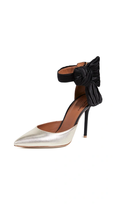 Malone Souliers Elle Pumps In Black/platino