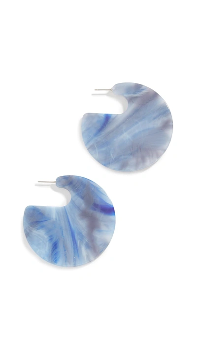 Rachel Comey Camille Disc Earrings In Blue Marble