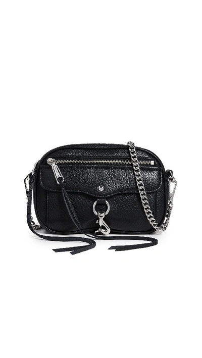 Rebecca Minkoff Black Pebbled Leather Blythe Xbody Bag