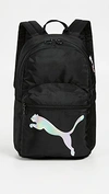 Puma Essential Backpack In Black/white