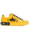 Dolce & Gabbana Portofino Sneakers In Corona F.giallo