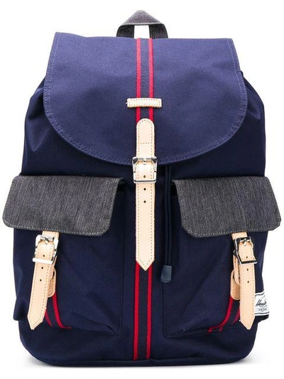 Herschel Supply Co . Stripe Panelled Backpack - Blue