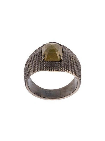 Loree Rodkin 18kt Gold Yellow Diamond Ring In Grey
