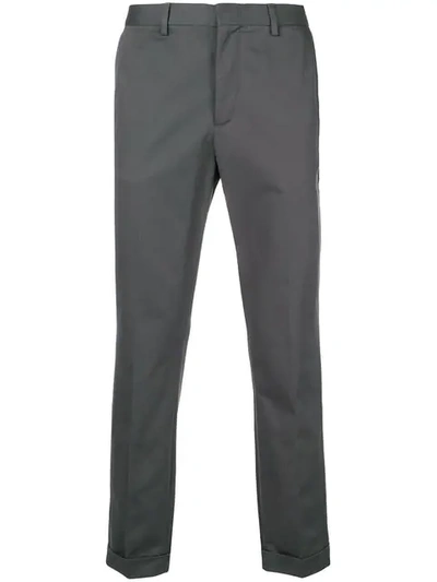 Z Zegna Rolled Up Straight-leg Trousers - Green