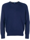 Barba Crew Neck Sweater In Blue