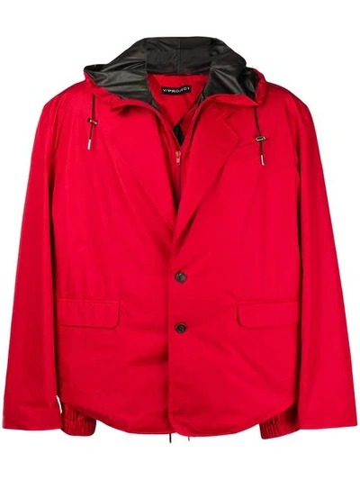 Y/project Blazer Sports Hybrid Jacket In Red