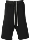 Rick Owens Drkshdw Drawstring Track Shorts In Black