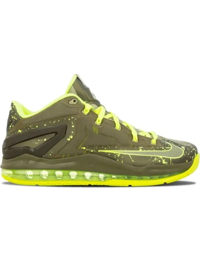 Nike Max Lebron 11 Low Sneakers In Green