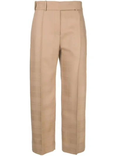 Alexandre Vauthier Creased Cropped Trousers In Neutrals
