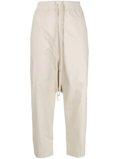 Rick Owens Drkshdw Cropped Track Pants - Neutrals