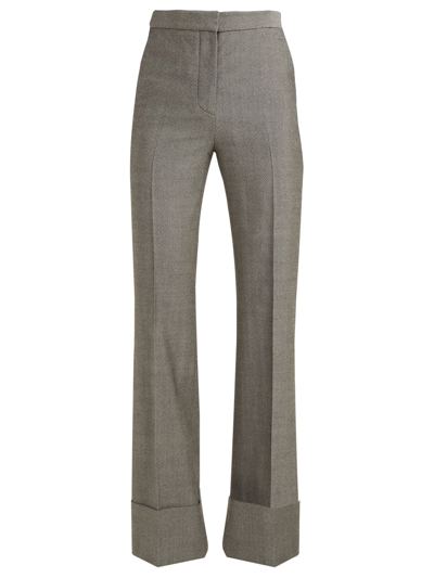 Stella Mccartney Straight-leg Wool Trousers In Grey
