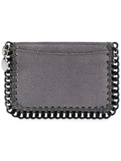 Stella Mccartney Falabella Cardholder In Grey